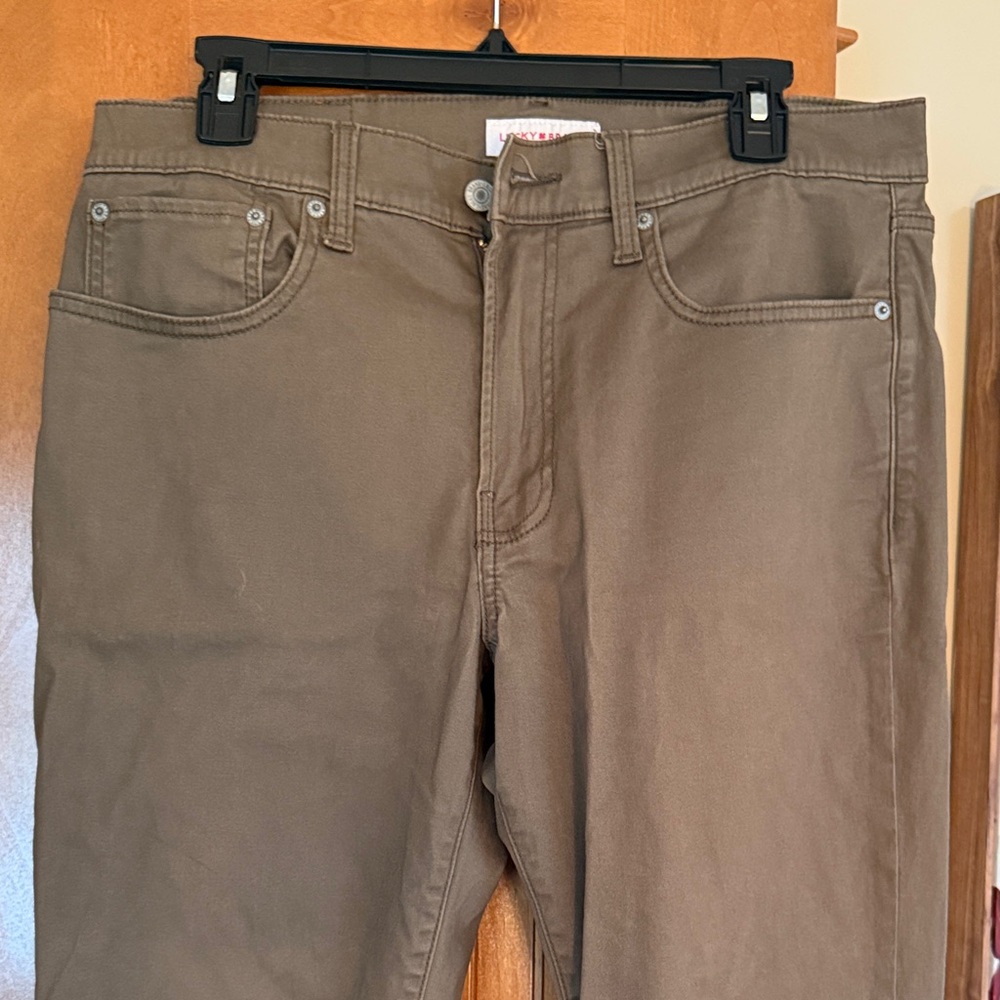 Lucky Brand Men's Tan Straight Pants